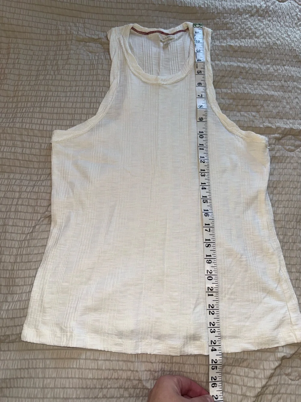 Maeve Crean Ribbed Cutaway Twisted Seam Tank medium - Picture 3 of 4